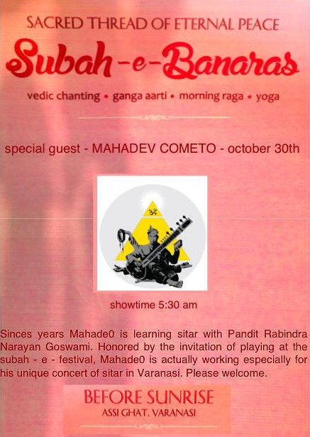Flyer: Subah-e-Banaras (Varanasi Concert)
